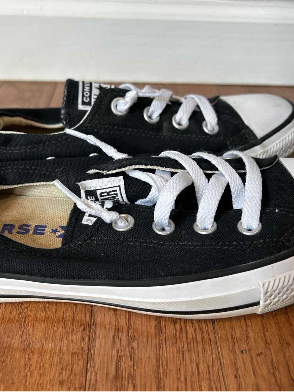 Converse Shoreline Sneakers Slip On Shoes Women’s Size 9 Black - Picture 6 of 9